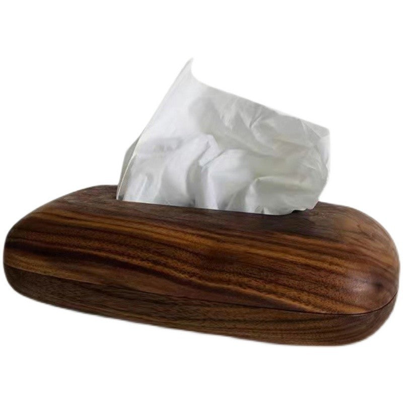 American Black Walnut Simple Rectangular Wooden Tissue Box