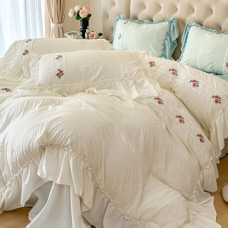 Four Seasons Seersucker Washed Cotton Bed Four-piece Set