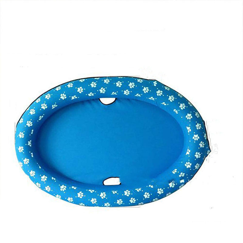 Piscina para perros, hamaca inflable, piscina para mascotas, cama flotante, anillo de natación para primavera y verano