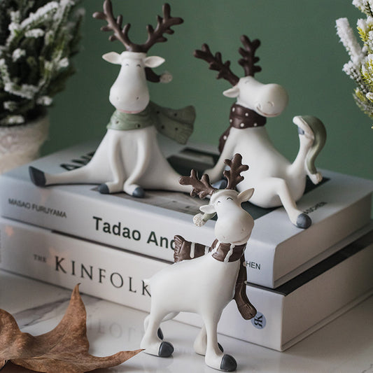 Décoration de bibliothèque en forme d'élan, cadeau de mariage