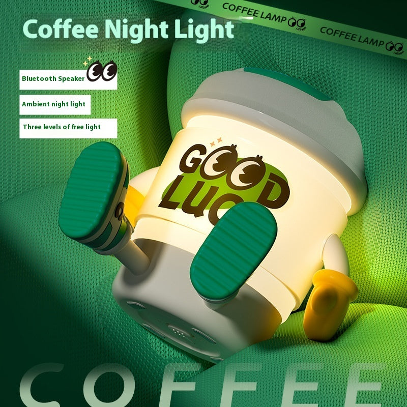 Tasse à café, petite lampe de nuit, Rechargeable par USB, Bluetooth, lumière d'ambiance Audio