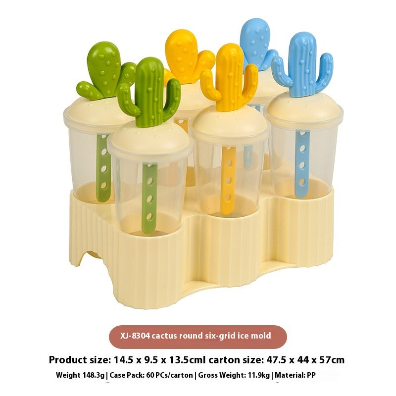 Cactus Four Grid Six Grid Ice Lollipop Mould Ice-cream Mould