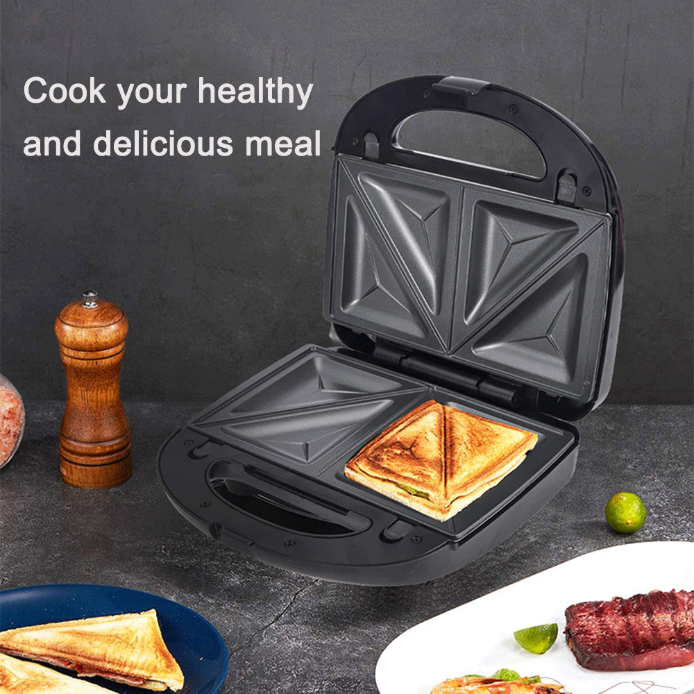 Máquina para hacer gofres 6 en 1, sandwichera con enchufe europeo, parrilla para hacer desayuno, máquina para hacer pasteles con forma de donut, accesorios compactos para cocina, comedor y cocina