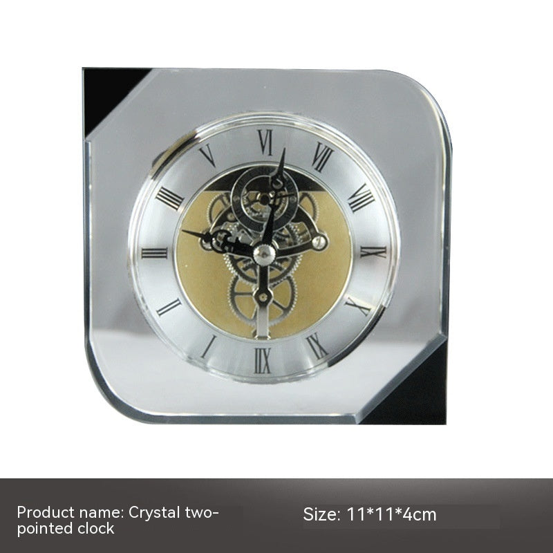 Reloj de cristal Adorno mecánico Decoración suave