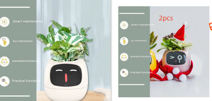 Facial Expression Control Intelligent Flower Pot