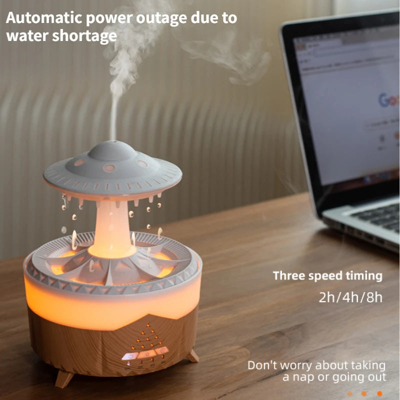 Nouveau humidificateur goutte de pluie ovni humidificateur d'air goutte d'eau USB aromathérapie huiles essentielles diffuseur d'air aromatique fabricant de brume domestique décor à la maison