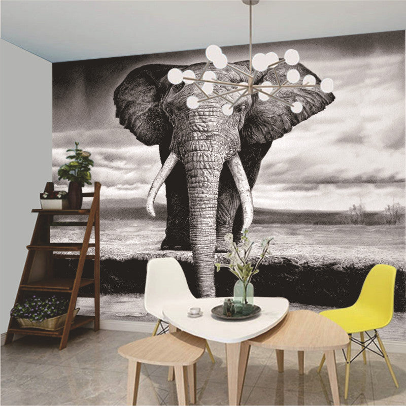 TV Background Wall Mural Living Room 3D Personalized Animal Wallpaper