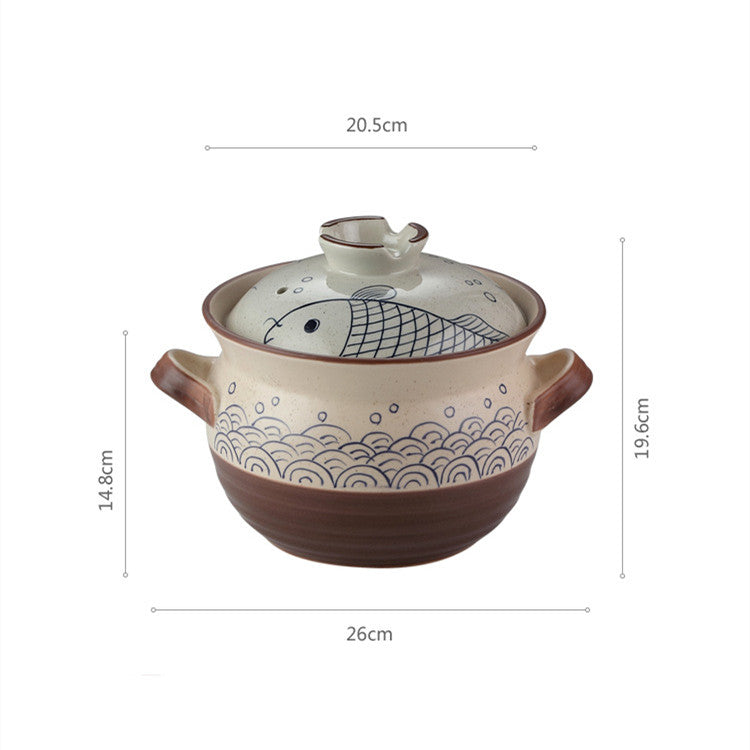 Cazuela japonesa para el hogar Claypot arroz olla de cerámica dedicada