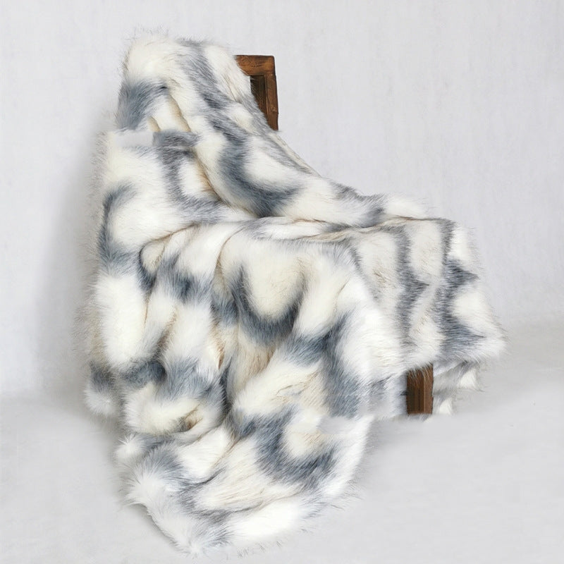 Artificial Fox Fur Blanket