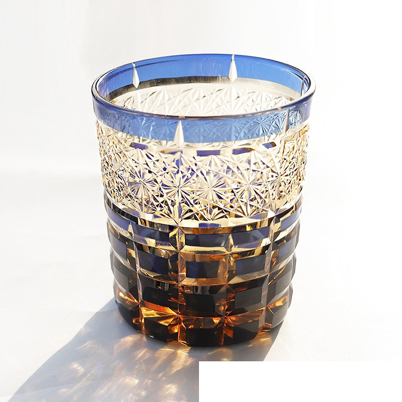 Asterism Crystal Glass Hand Carved Water Cup