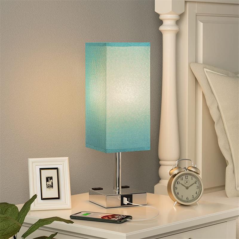 Fabric Table Lamp Touch Dimming