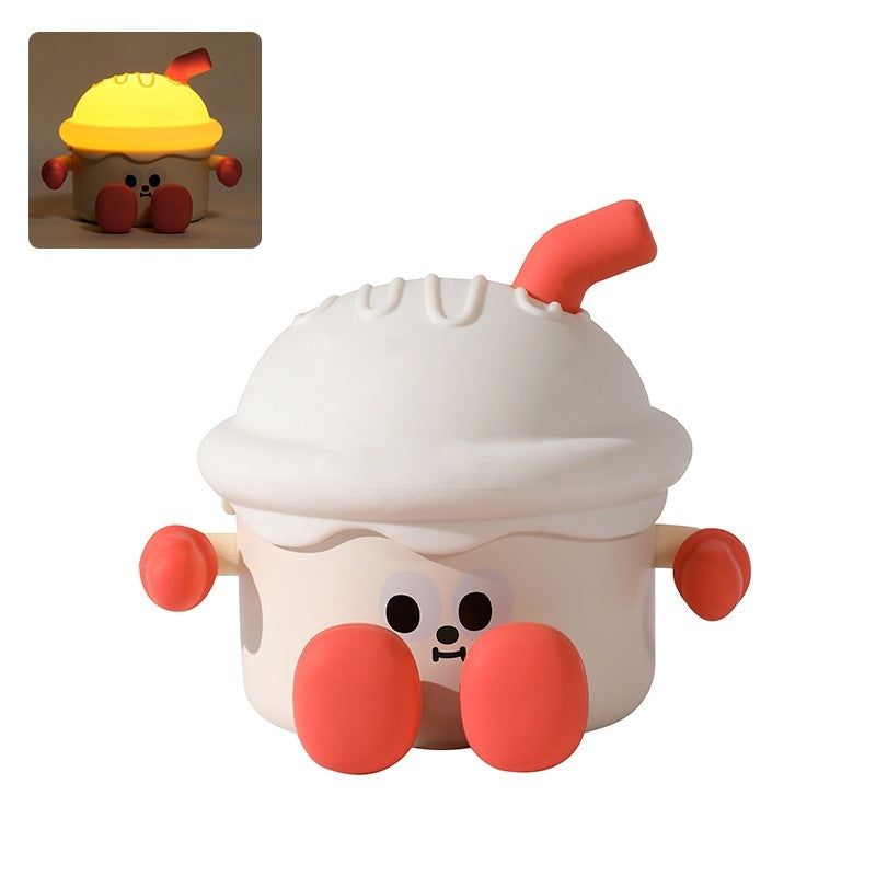 Ice Cream Night Light Usb Charging Three-speed Dimming Bedside Lamp