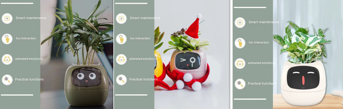 Facial Expression Control Intelligent Flower Pot