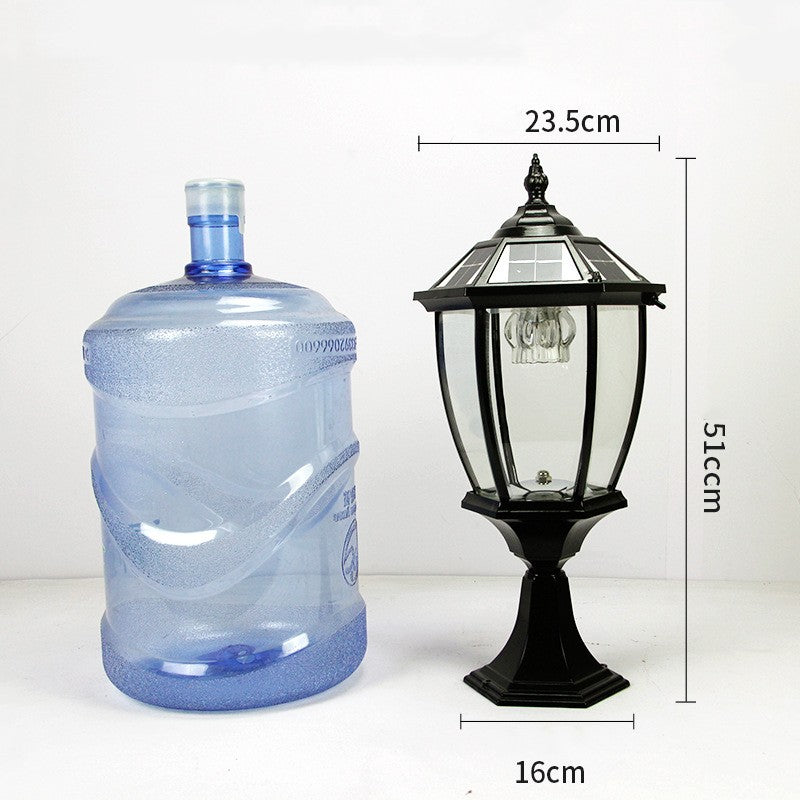 Outdoor Garden Solar Column Head Lamp