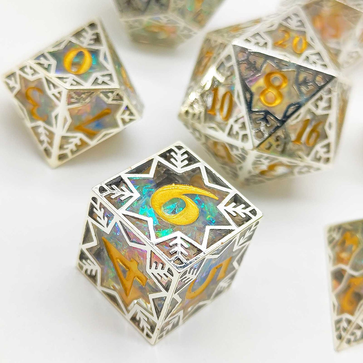 Metal Copper Frame Resin Dice Suit