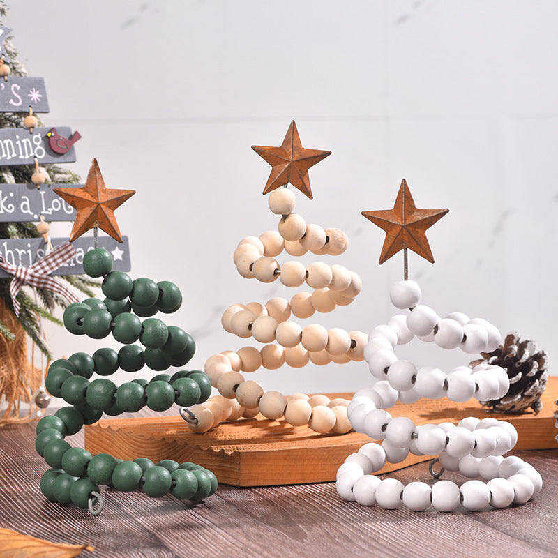 Ornements de décoration de Noël en bois créatifs