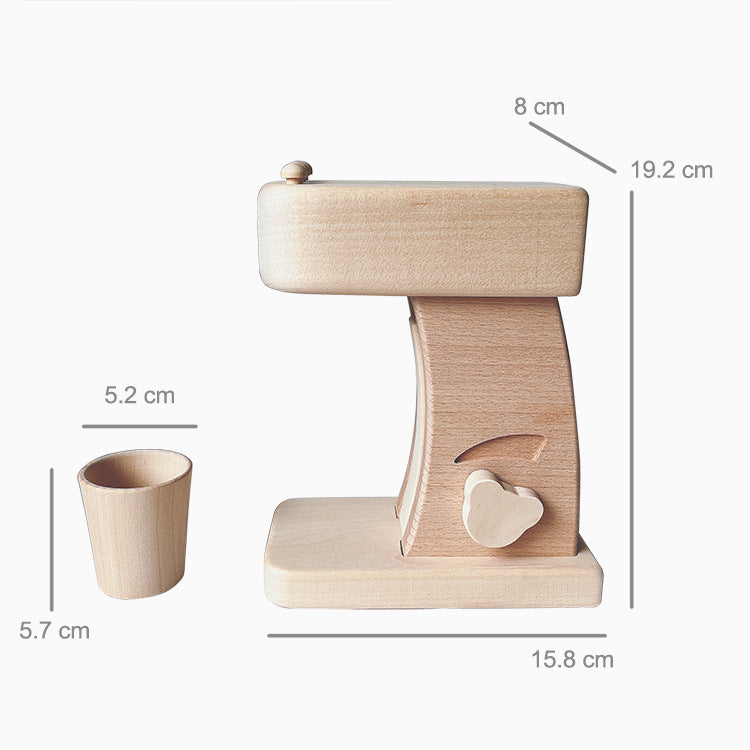 Machine à café en rondins de jouet de cuisine pour enfants