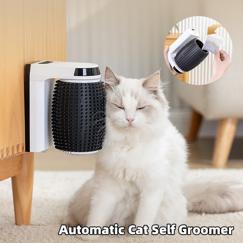 Automático Auto Groomer para gatos, cepillos para esquinas de pared, rascador de esquinas suave para gatos, autoacicalamiento