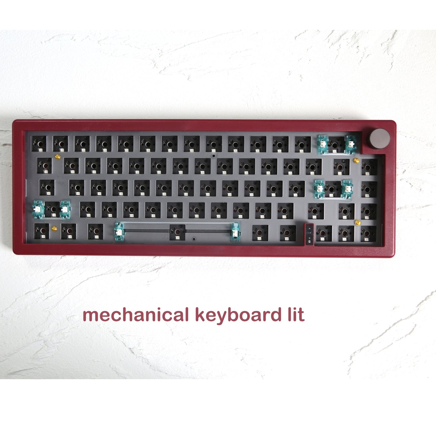 Three-model Customized DIY With Knob Support Hot Plug RGB Backlit Mechanical Keyboard Kit