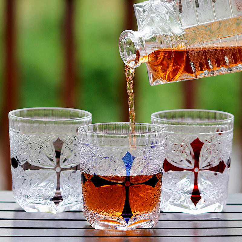 Fashionable Hand-carved Whiskey Crystal Glass