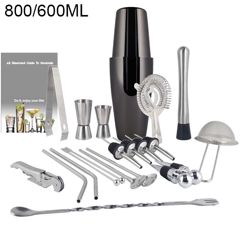 Juego de mezclador de vino Boston Cocktail Shaker Bar Tools