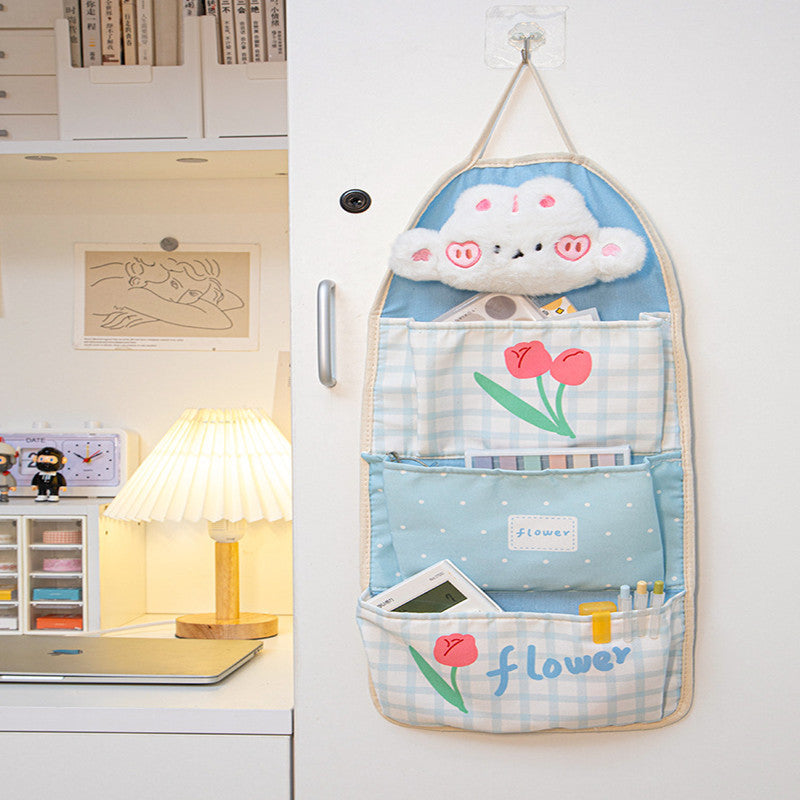 Wall Dormitory Storage Hanging Desk Bedside Mobile Phone Cloth Bag