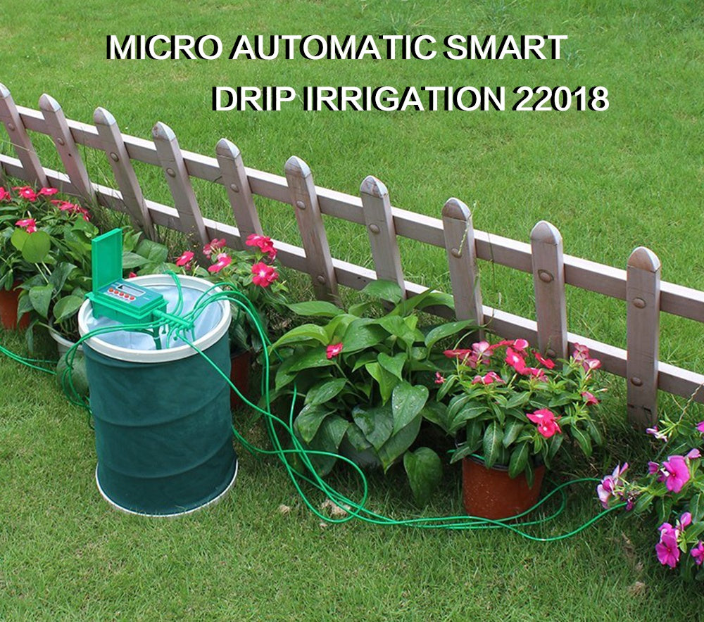 Kits de riego por goteo para el hogar, microautomático, sistema de riego con controlador inteligente para jardín