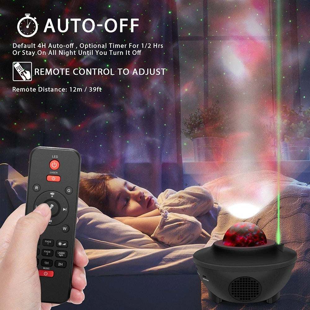 USB LED Étoile Veilleuse Musique Étoilée Vague D'eau LED Projecteur Lumière Bluetooth Projecteur Activé Par Le Son Projecteur Lumière Décor