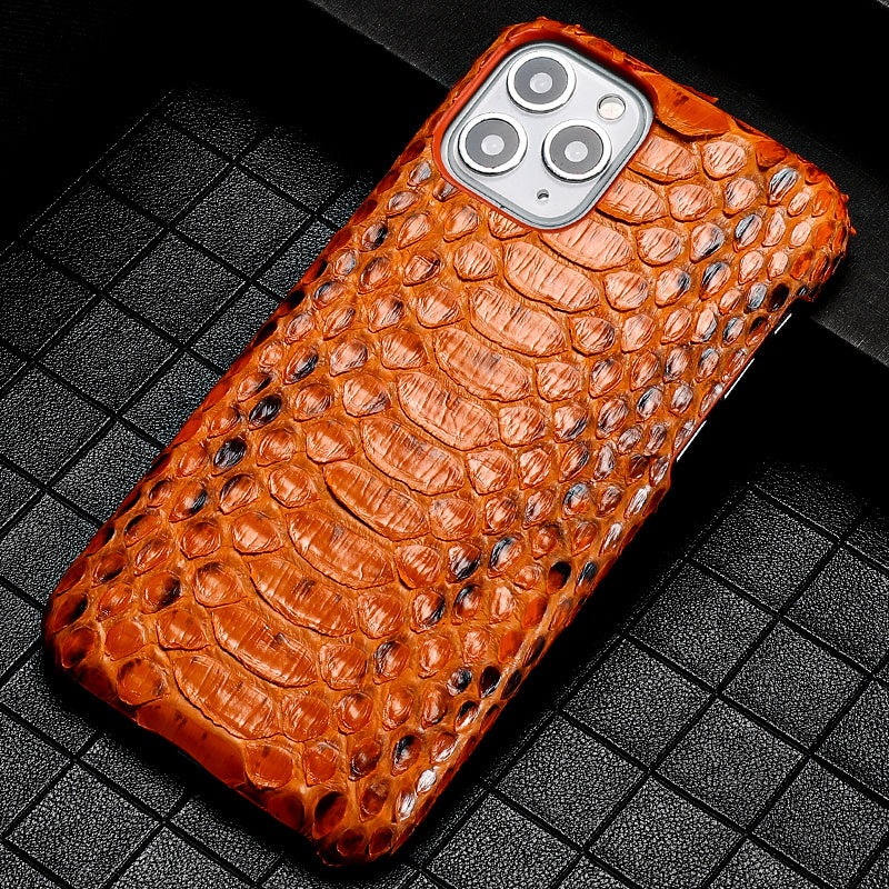 Male Python Leather High-end Luxury Business Phone Case