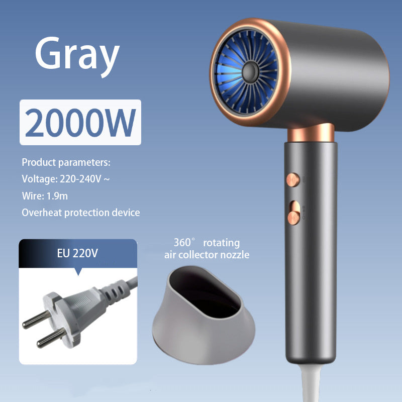 F37 2000W  Gear Professional Hair Dryer Negative Lonic Blow Dryer Hot Cold Wind Air Brush Hairdryer Strong PowerDryer Salon Tool