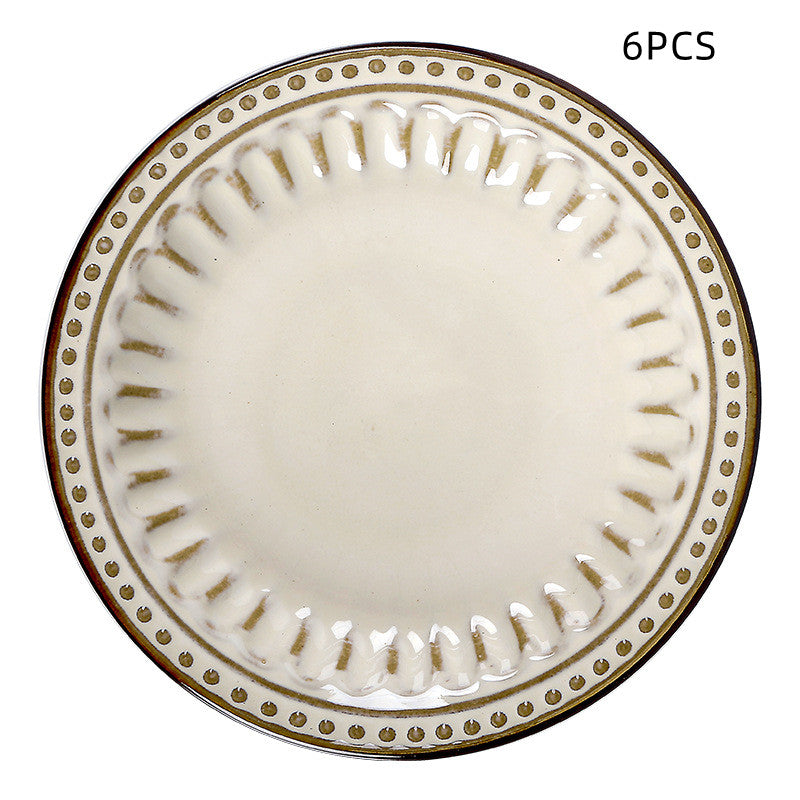 Ceramic Creative Western Food Plate Steak Spaghetti Plate