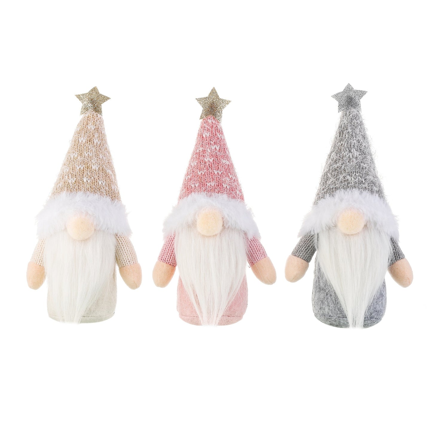 Suministros de decoración navideña Estrella de cinco puntas Muñeca sin rostro Decoración Regalo para niños