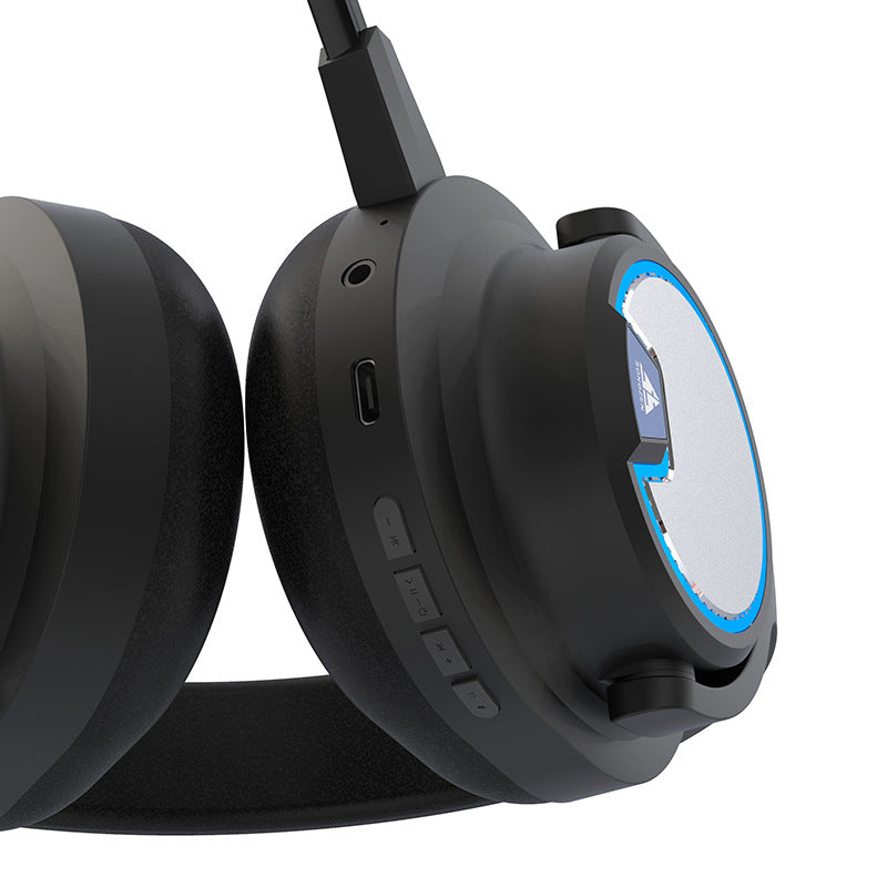 Auriculares inalámbricos Bluetooth luminosos con reducción de ruido para juegos