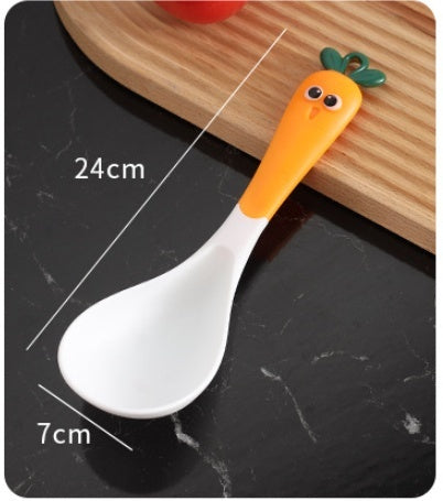 Ensemble d'ustensiles de cuisine Carrot avec crochet de rangement