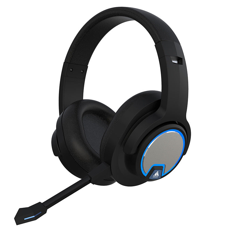 Casque de jeu à réduction de bruit, casque d'écoute sans fil Bluetooth lumineux