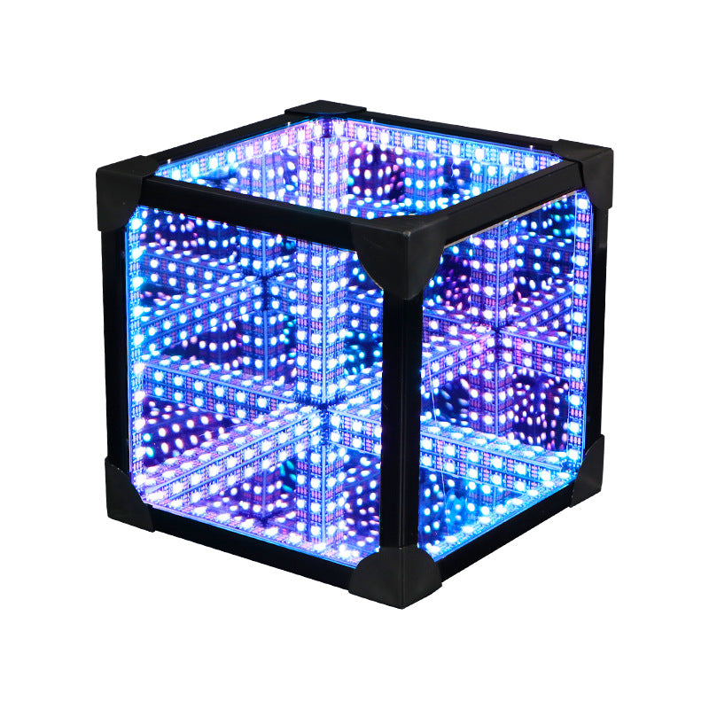 Mil espejos lámpara 3D cubo mágico sala de juegos luces LED ambientales decorativas