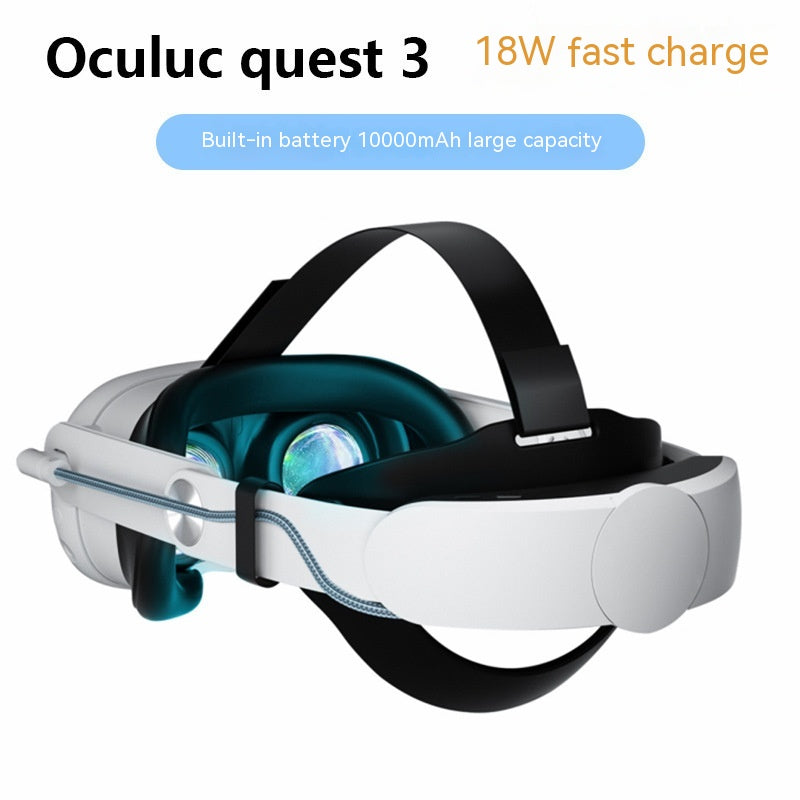 Oculus Quest3 Head Wear 18W Carga rápida Gafas VR Meta Diadema Accesorios 10000mAh Gran capacidad