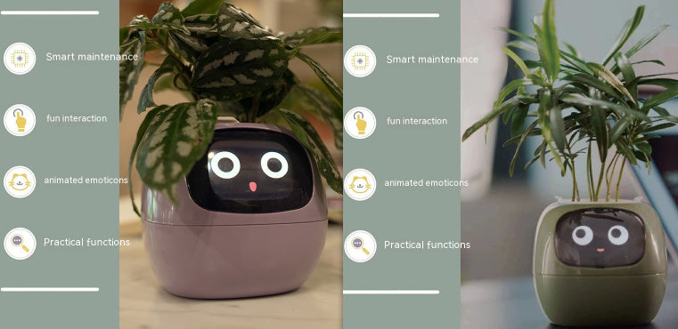 Facial Expression Control Intelligent Flower Pot