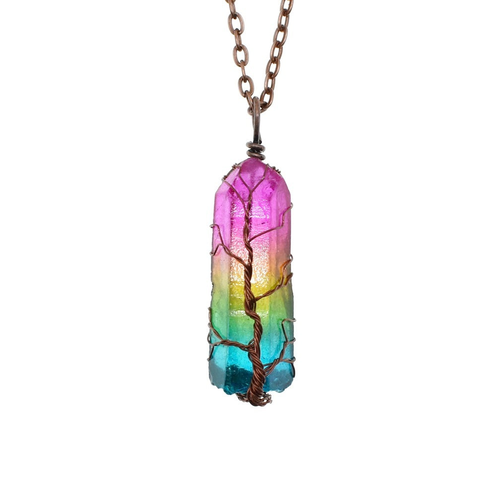 Pendentif arbre de vie en cristal de pierre à vendre en Europe et en Amérique