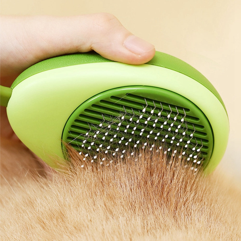 Peigne de toilettage créatif pour chat, brosse de Massage Portable, un bouton pour enlever les poils flottants, grattoir pour chats et chiens, outil d'auto-nettoyage pour animaux de compagnie, accessoires