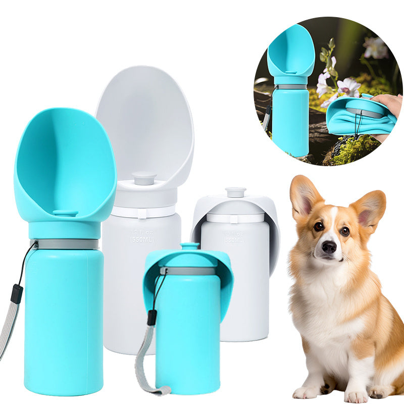 Tasse de marche pliante pour animaux de compagnie en plein air, bouteille d'eau de voyage Portable, chiot, chats, chiens, distributeur d'eau potable, fournitures de tasse