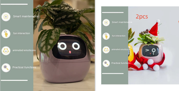 Facial Expression Control Intelligent Flower Pot