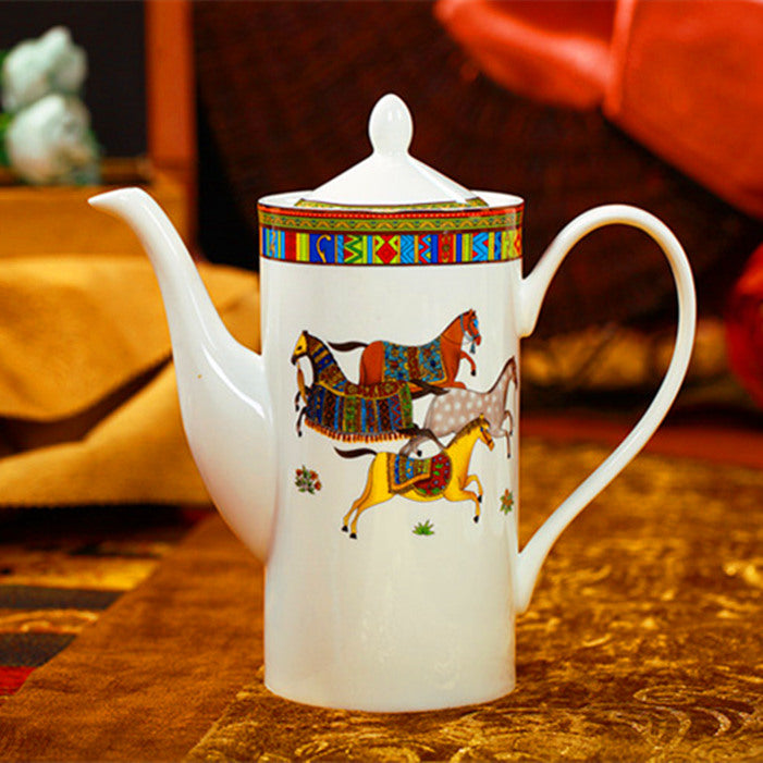 Juego de tazas de café europeo Creative Bone China