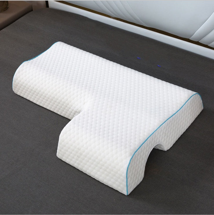 Almohada para parejas, almohada arqueada para abrazar con espuma viscoelástica de rebote lento para almohada de mano con reposabrazos