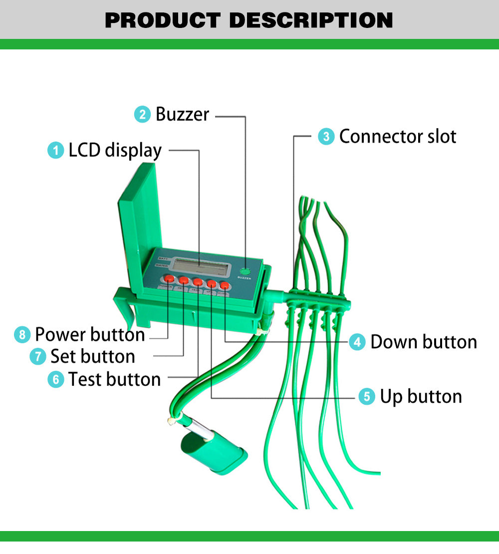 Kits de riego por goteo para el hogar, microautomático, sistema de riego con controlador inteligente para jardín