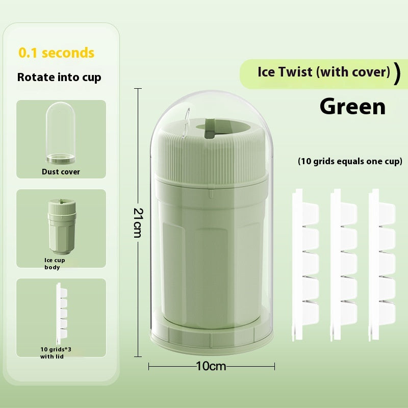 Moule à glaçons rotatif en plastique, tasse de fabrication de glace domestique de qualité alimentaire