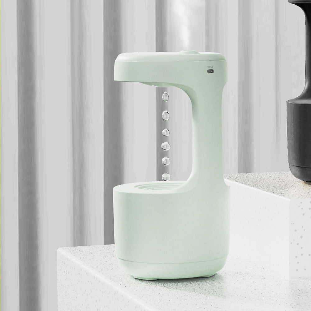 Humidificateur anti-gravité de chambre à coucher avec horloge diffuseur d'arôme à reflux goutte d'eau grande capacité bureau chambre muet pulvérisateur domestique à brouillard épais