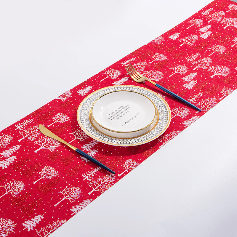 Nappe imprimée créative avec décoration de Noël