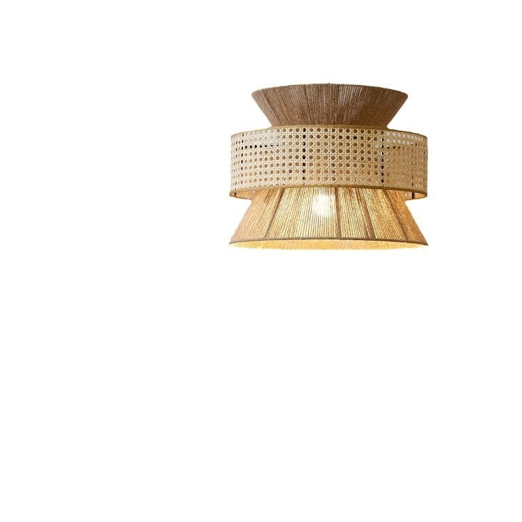 Japanese Style Hemp Rope Ceiling Lamp