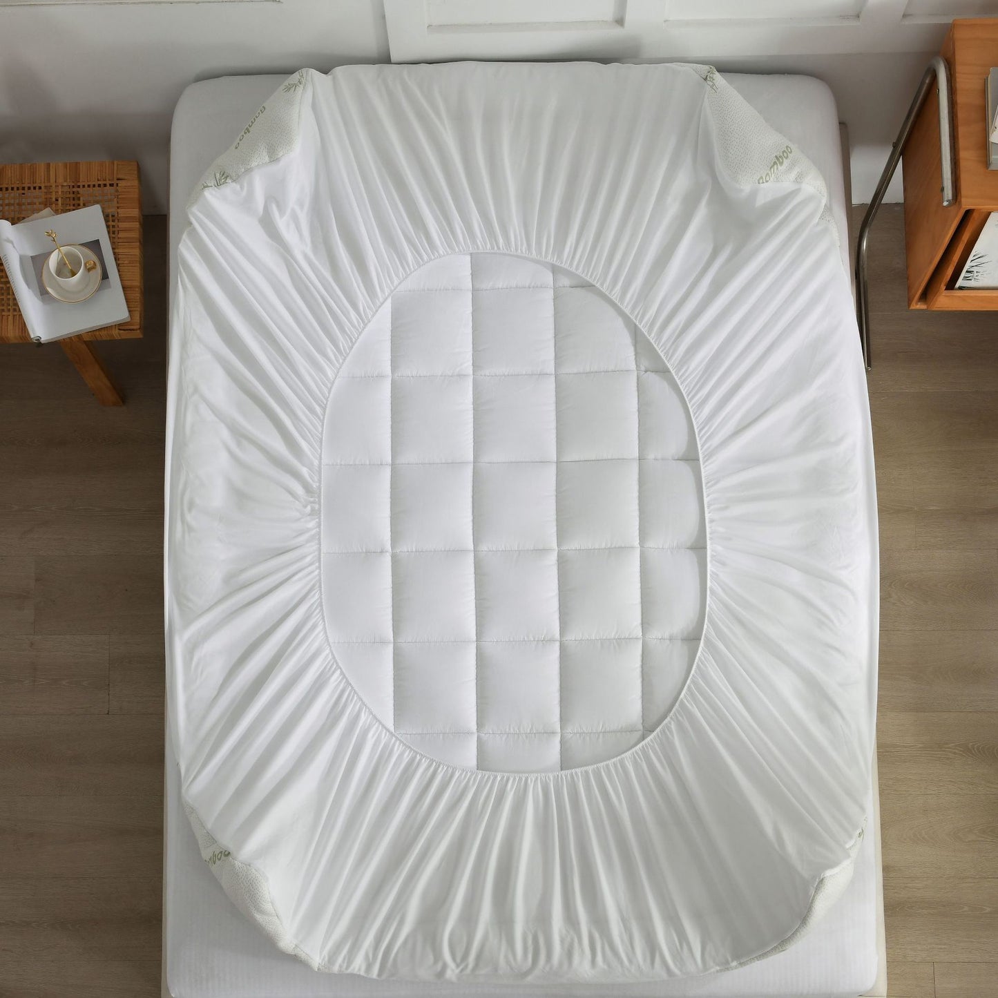 Waterproof Mattress Protector BAMBOO Fiber BAMBOO Fitted Sheet Protective Cover